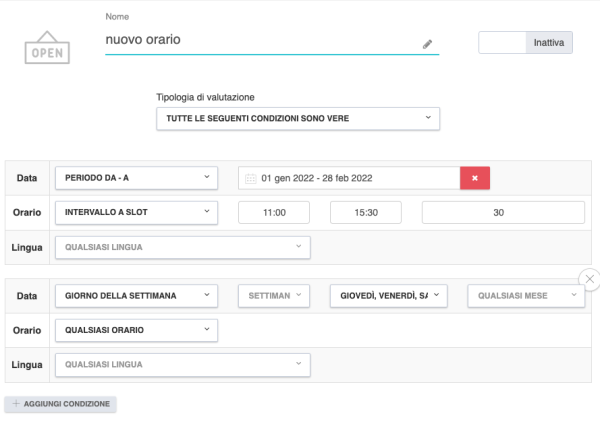 Cuborio gestione delle disponibilità