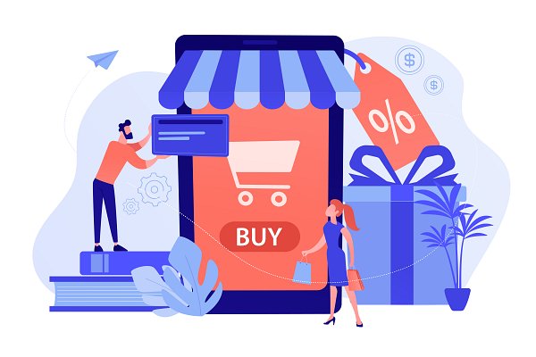m-commerce compri e vendi in movimento